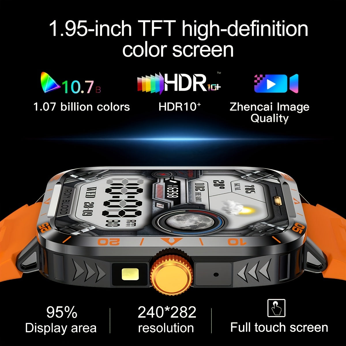 2024 New Smartwatch, IP67, LED Display, for Outdoor Sports,