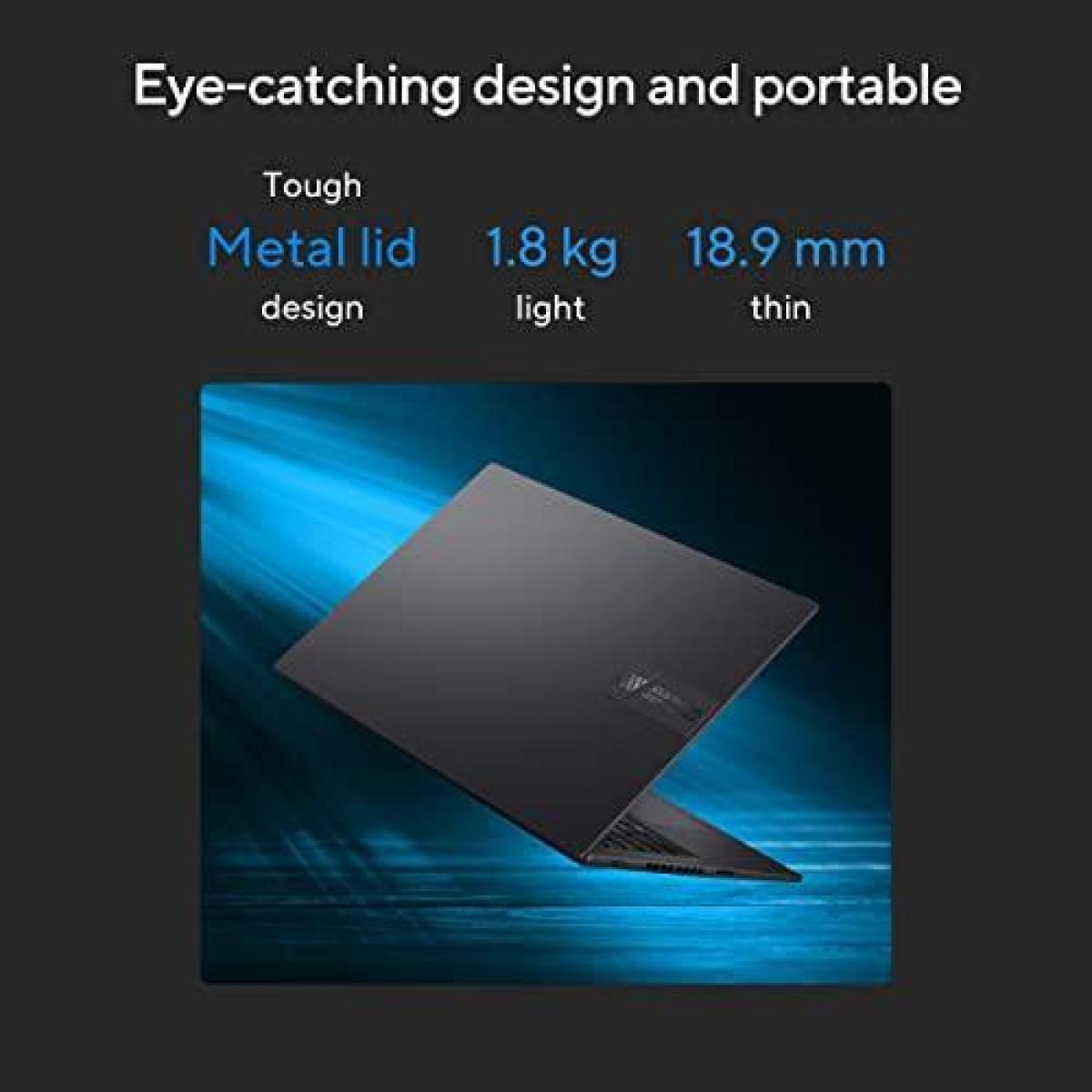 كمبيوتر محمول ASUS Vivobook 16X (K3605ZF) | معالج Intel® Core™ i5-12500H من الجيل الثاني عشر | ذاكرة وصول عشوائي (RAM) سعة 16 جيجابايت (مخصصة) | محرك أقراص SSD M.2 NVMe سعة 512 جيجابايت | شاشة Full HD+ مقاس 16 بوصة، بمعدل تحديث 144 هرتز
