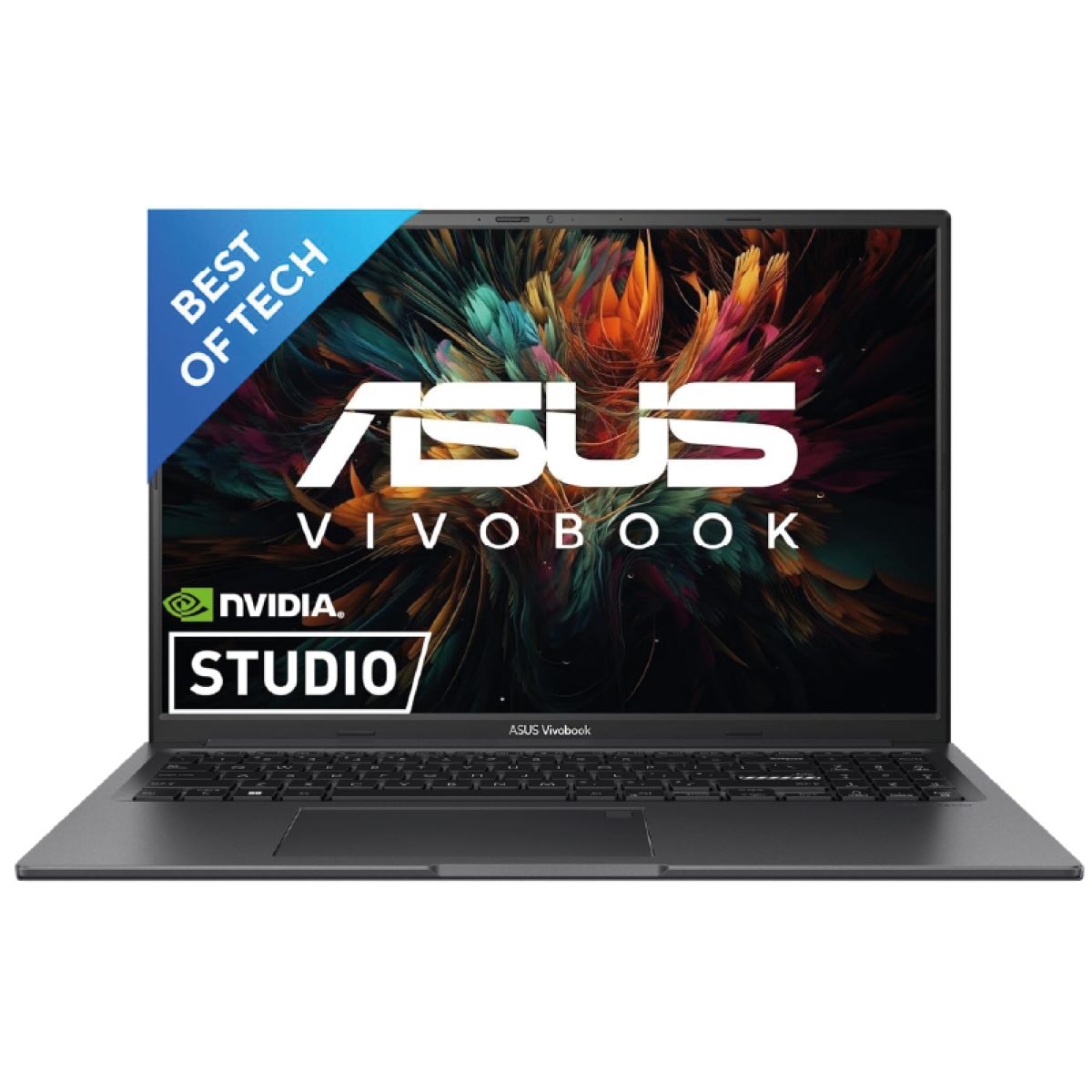 كمبيوتر محمول ASUS Vivobook 16X (K3605ZF) | معالج Intel® Core™ i5-12500H من الجيل الثاني عشر | ذاكرة وصول عشوائي (RAM) سعة 16 جيجابايت (مخصصة) | محرك أقراص SSD M.2 NVMe سعة 512 جيجابايت | شاشة Full HD+ مقاس 16 بوصة، بمعدل تحديث 144 هرتز