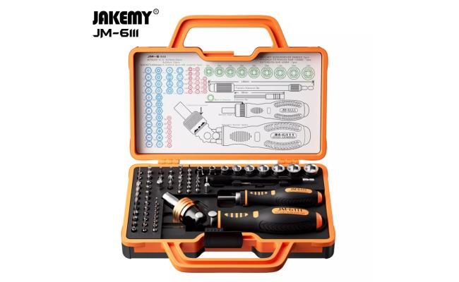 مجموعة أدوات إصلاح منزلية مكونة من 69 قطعة من JAKEMY JM-6111