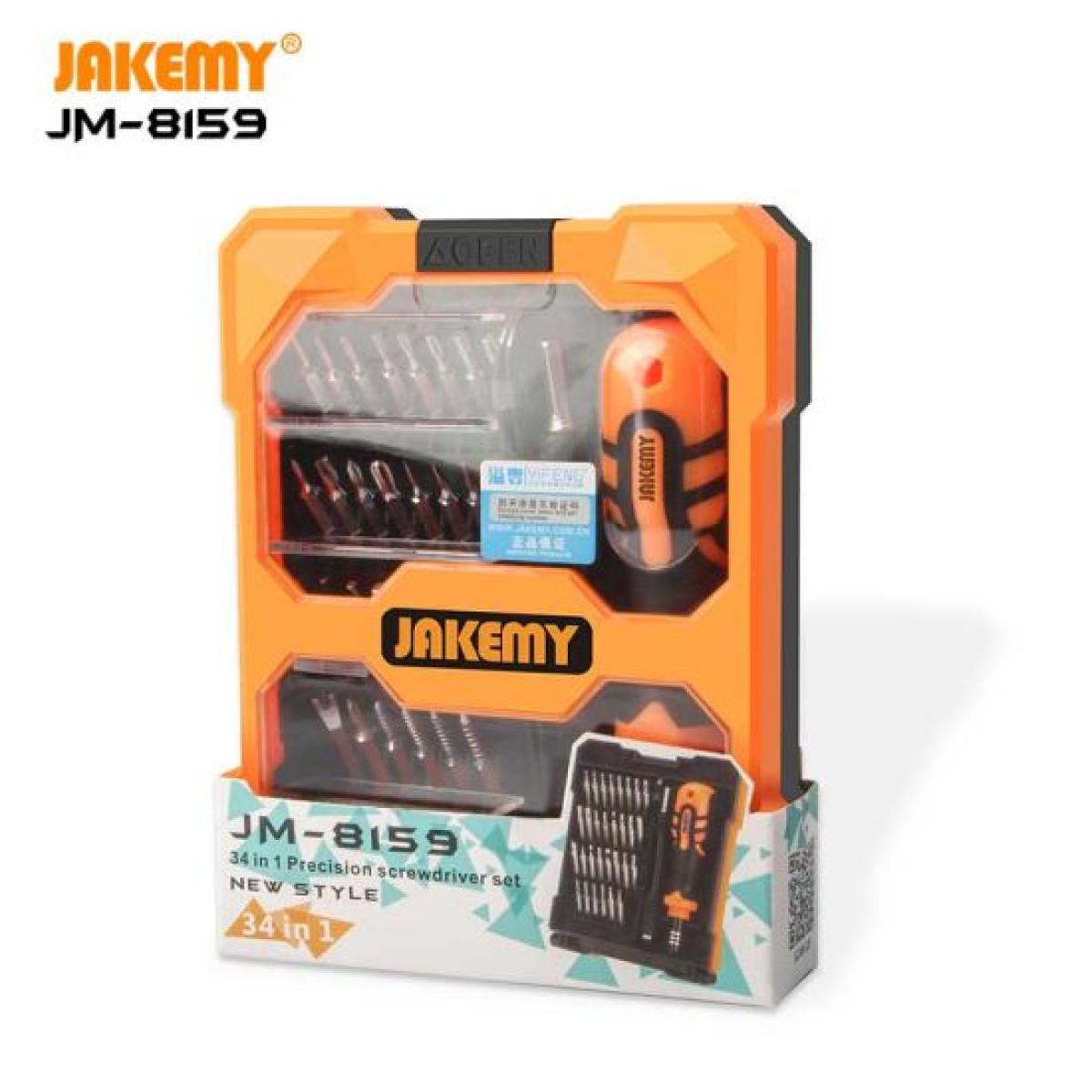 JAKEMY JM-8159 34 in1 Screwdriver Set with Spudger Tweezers for Electronics Repair