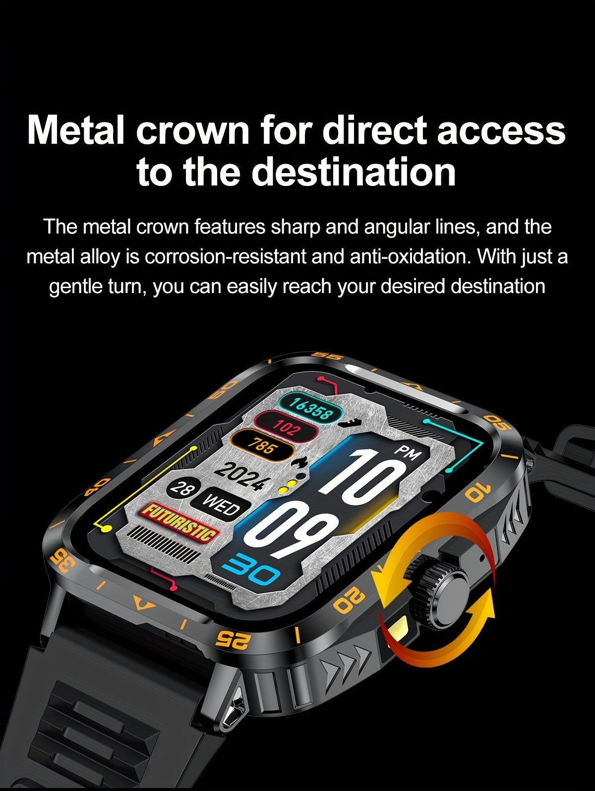 2024 New Smartwatch, IP67, LED Display, for Outdoor Sports,