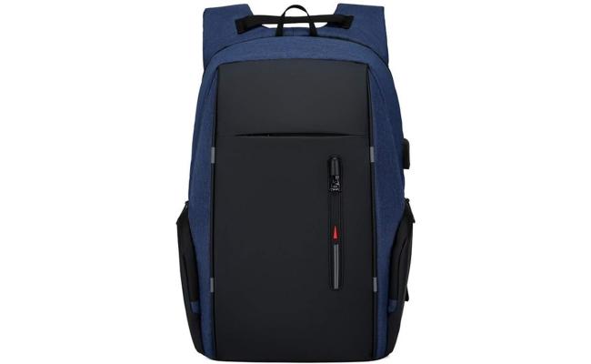 S003 15.6" USB Casual Business Laptop Backpack -Navy