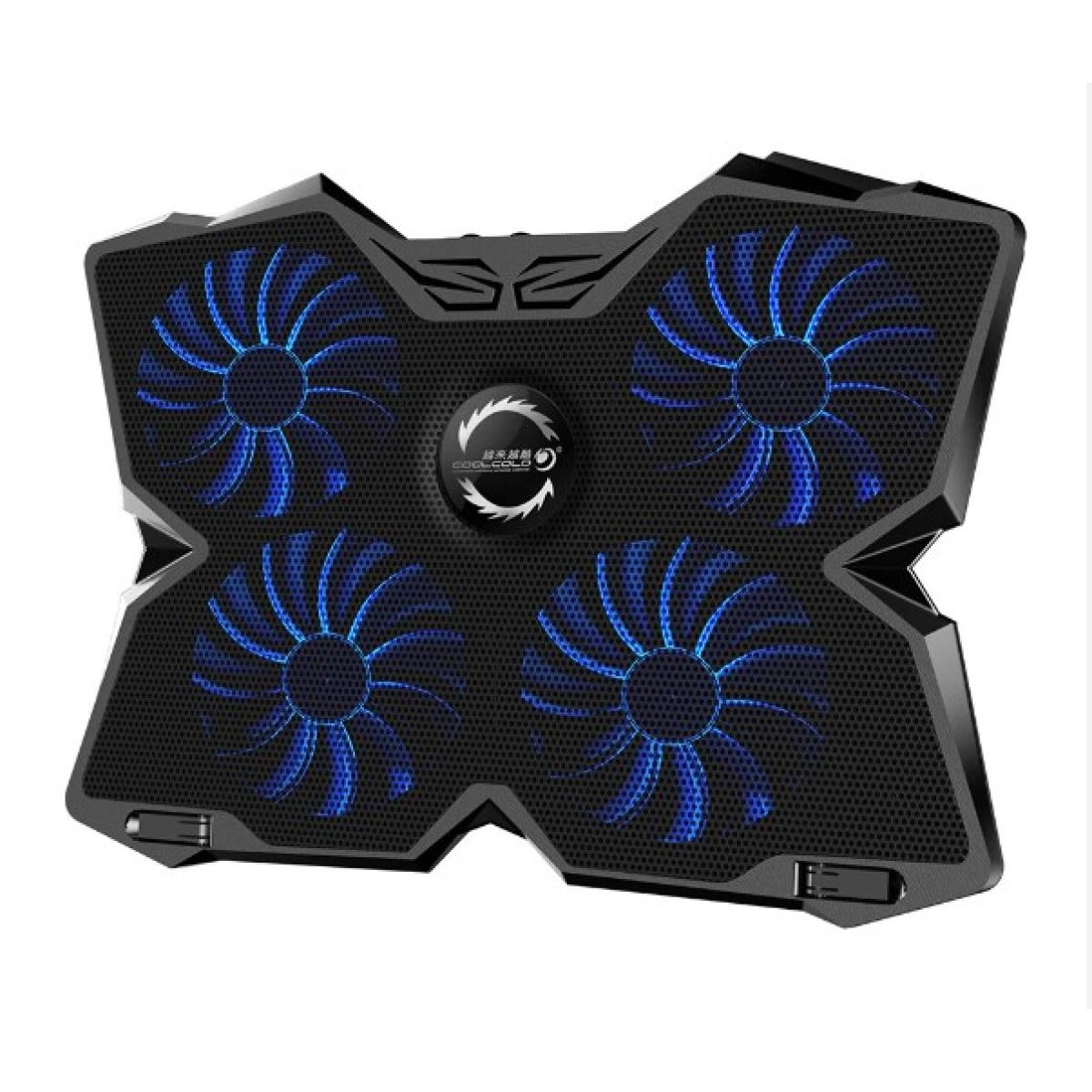 COOLCOLD 25V Gaming 4 Silent Fans Laptop Cooling Pad