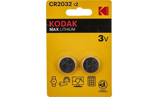 Kodak CR2032 3V Lithium Battery x2