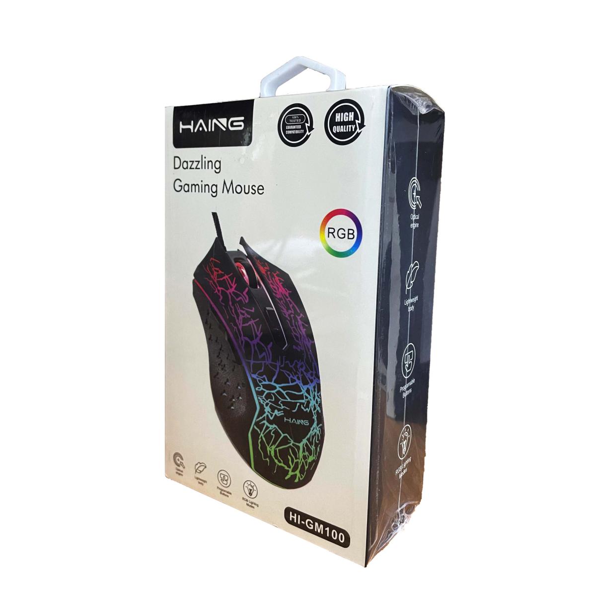 HAING GM100 RGB Gaming Wired Mouse