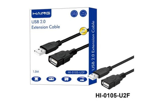 HAING HI-0105-U2F USB 2.0 Extension Cable 1.5M