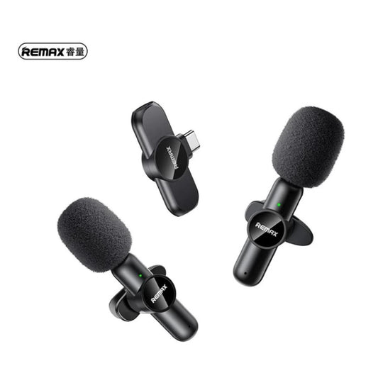 Remax K10 Ryusic Series One-to-Two Live Stream Wireless Microphone -Type-C