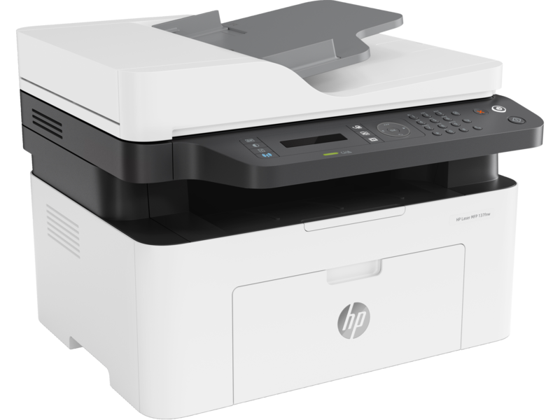 طابعة HP Laser MFP 137fnw طباعة ونسخ ومسح ضوئي وفاكس وطباعة أحادية اللون