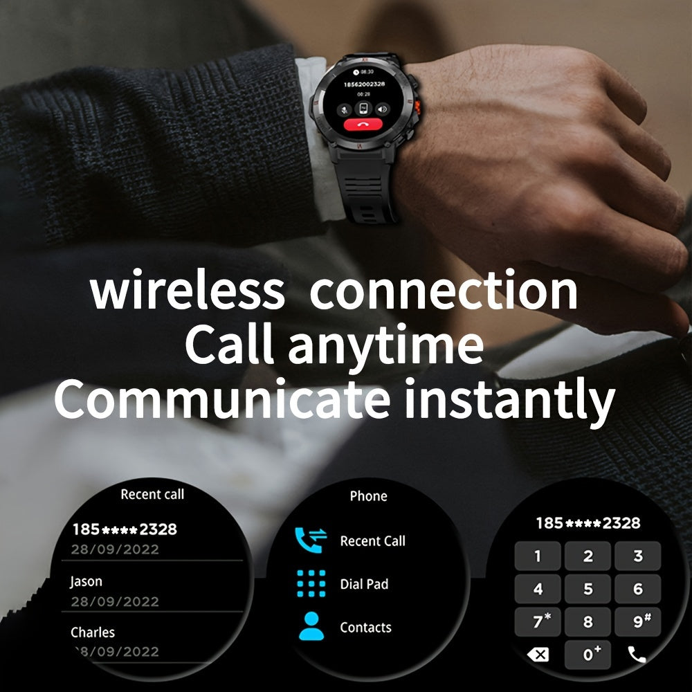 LIFEBEE Sports Smart Watch for Men: LED Lighting, Answer/Make Calls, Outdoor Sports Watch, Pedometer & Smart Watch with 100+ Exercise Modes, Pedometer, Distance, Calories, Activity Monitor, Workout Companion, Stylish Wearable