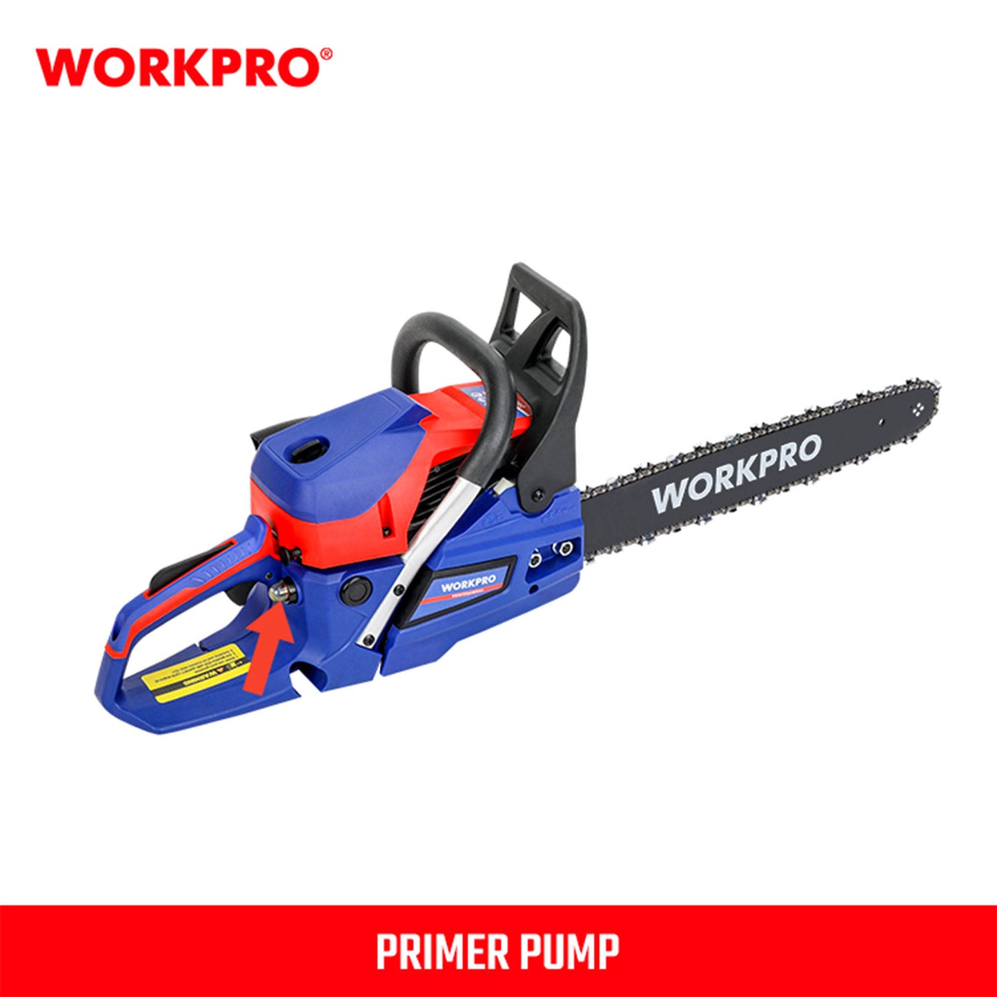 منشار سلسلة يعمل بالبنزين WorkPro 52cc