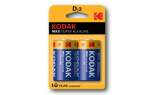 kodak 1.5V Max Super Alkaline Dx2